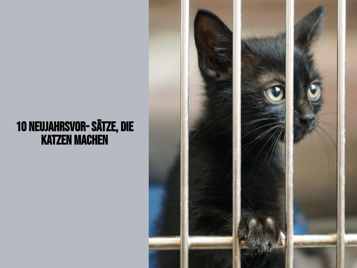 10 Neujahrsvorsätze, die Katzen machen