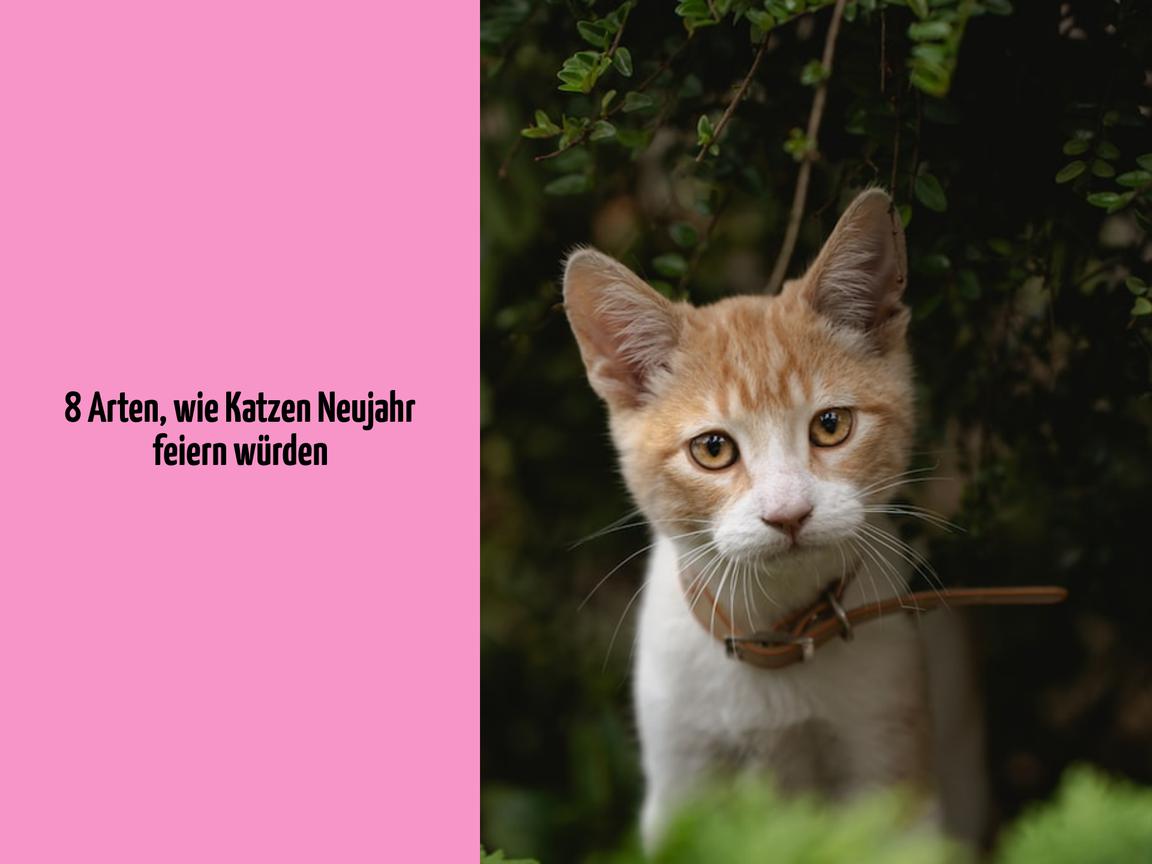 8 Arten, wie Katzen Neujahr feiern würden