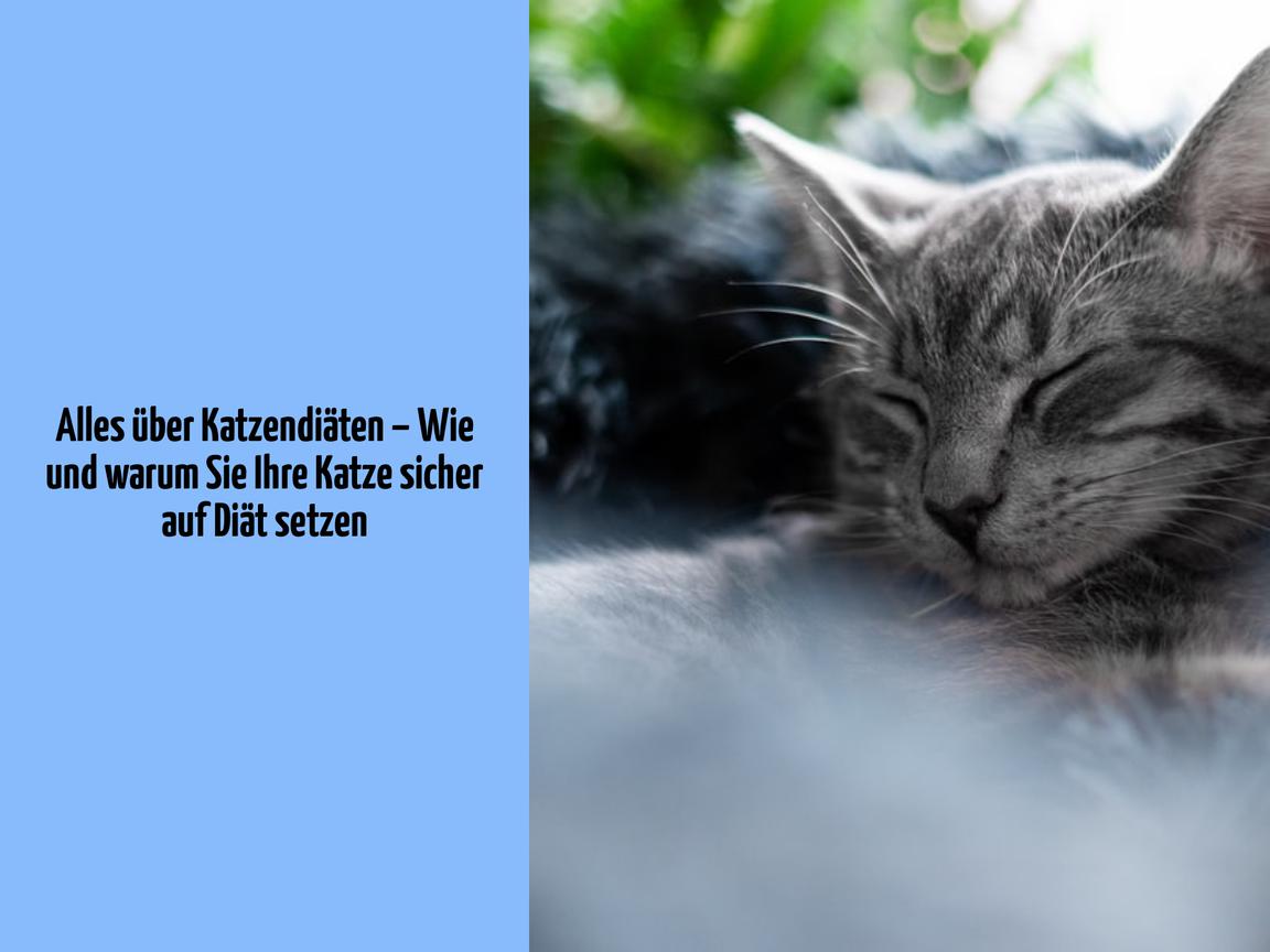 Alles über Katzendiäten – Wie und warum Sie Ihre Katze sicher auf Diät setzen