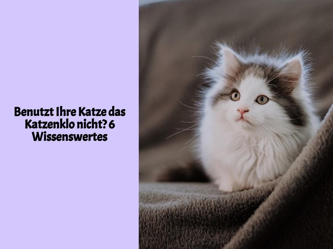 Benutzt Ihre Katze das Katzenklo nicht? 6 Wissenswertes