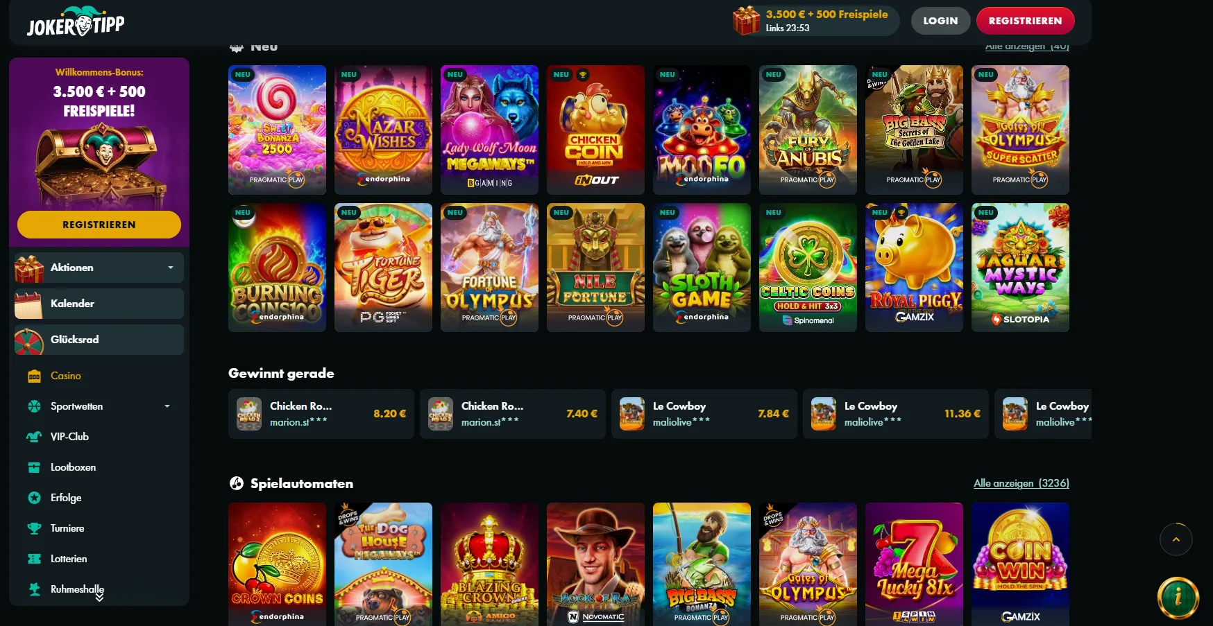 Jokertipp Casino Bonus