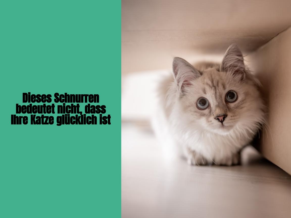 Dieses Schnurren bedeutet nicht, dass Ihre Katze glücklich ist