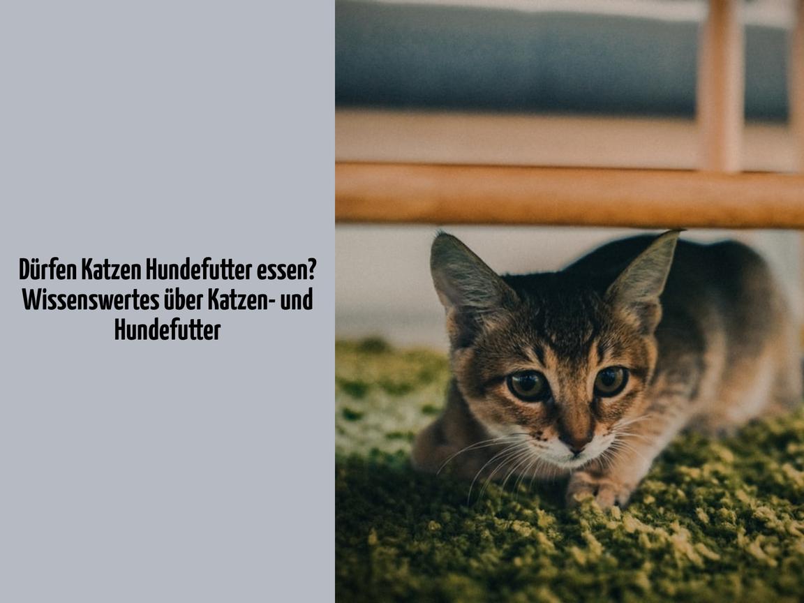 Dürfen Katzen Hundefutter essen? Wissenswertes über Katzen- und Hundefutter