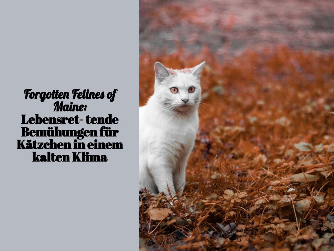 Forgotten Felines of Maine: Lebensrettende Bemühungen für Kätzchen in einem kalten Klima