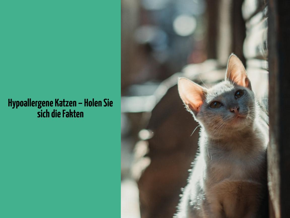 Hypoallergene Katzen – Holen Sie sich die Fakten