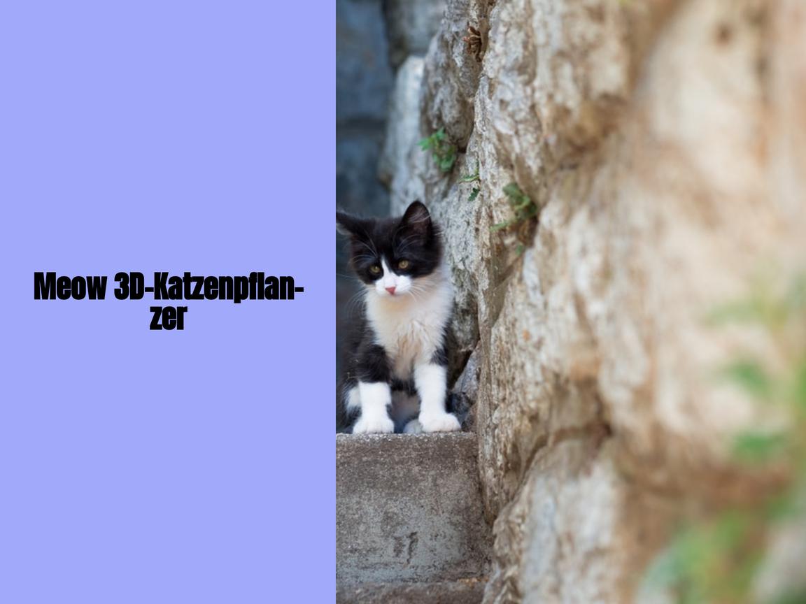 Meow 3D-Katzenpflanzer