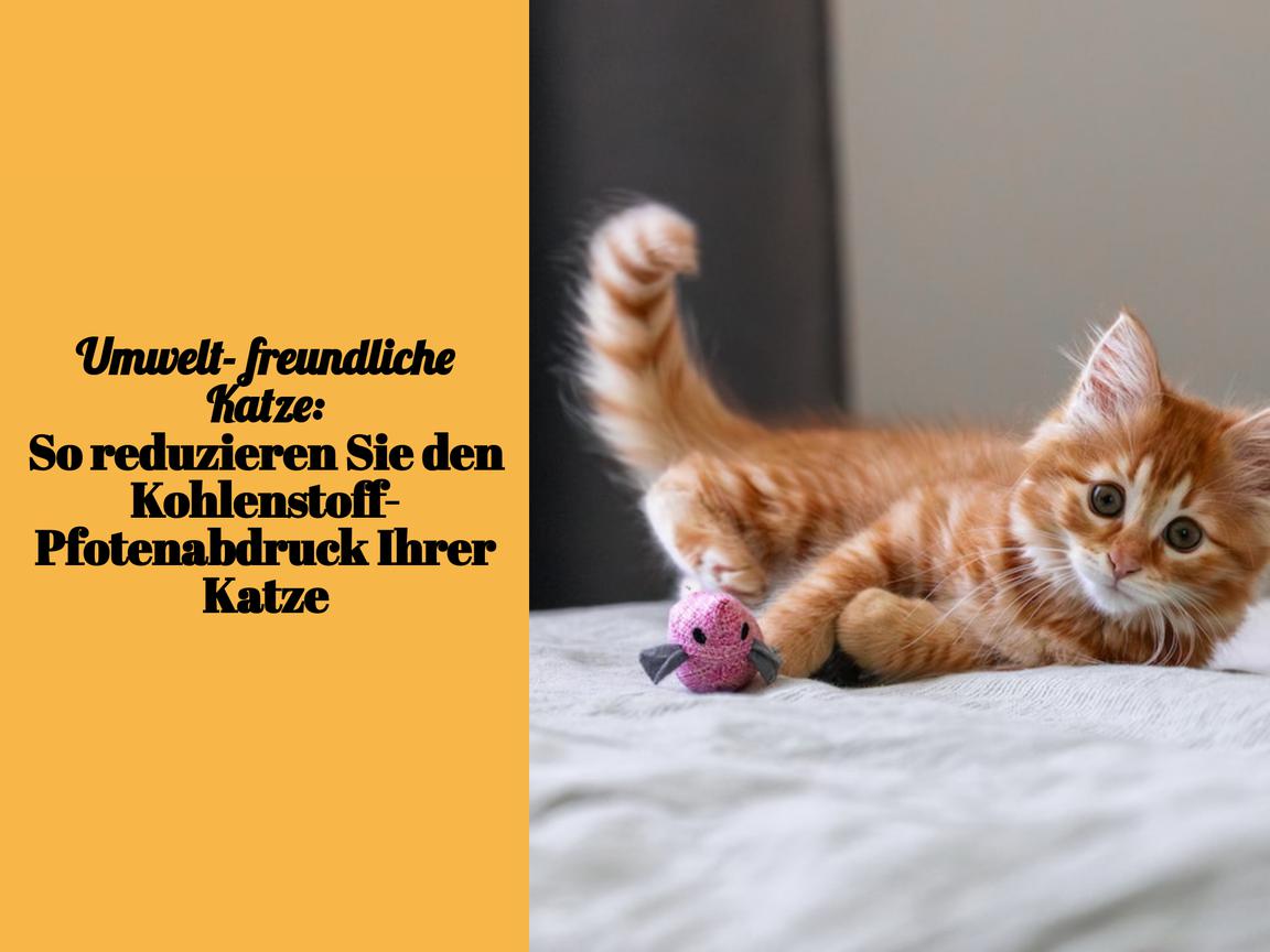 Umweltfreundliche Katze: So reduzieren Sie den Kohlenstoff-Pfotenabdruck Ihrer Katze