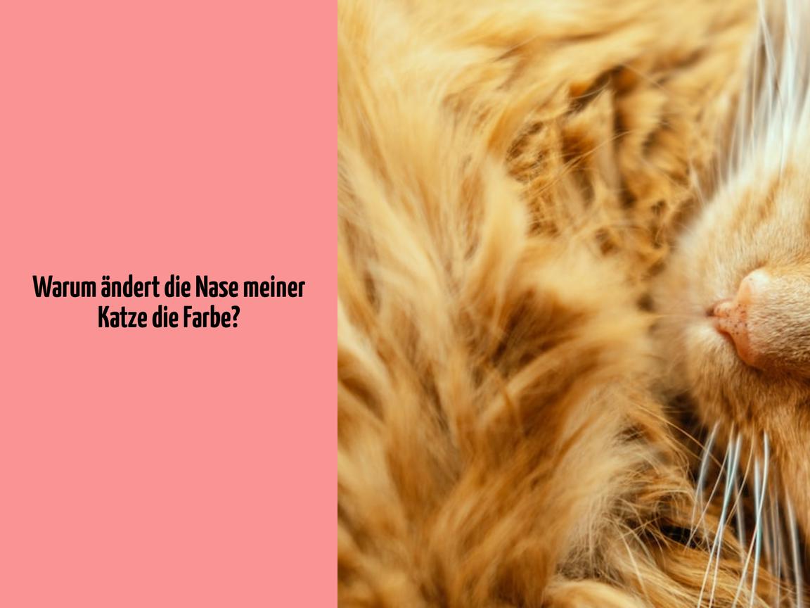 Warum ändert die Nase meiner Katze die Farbe?