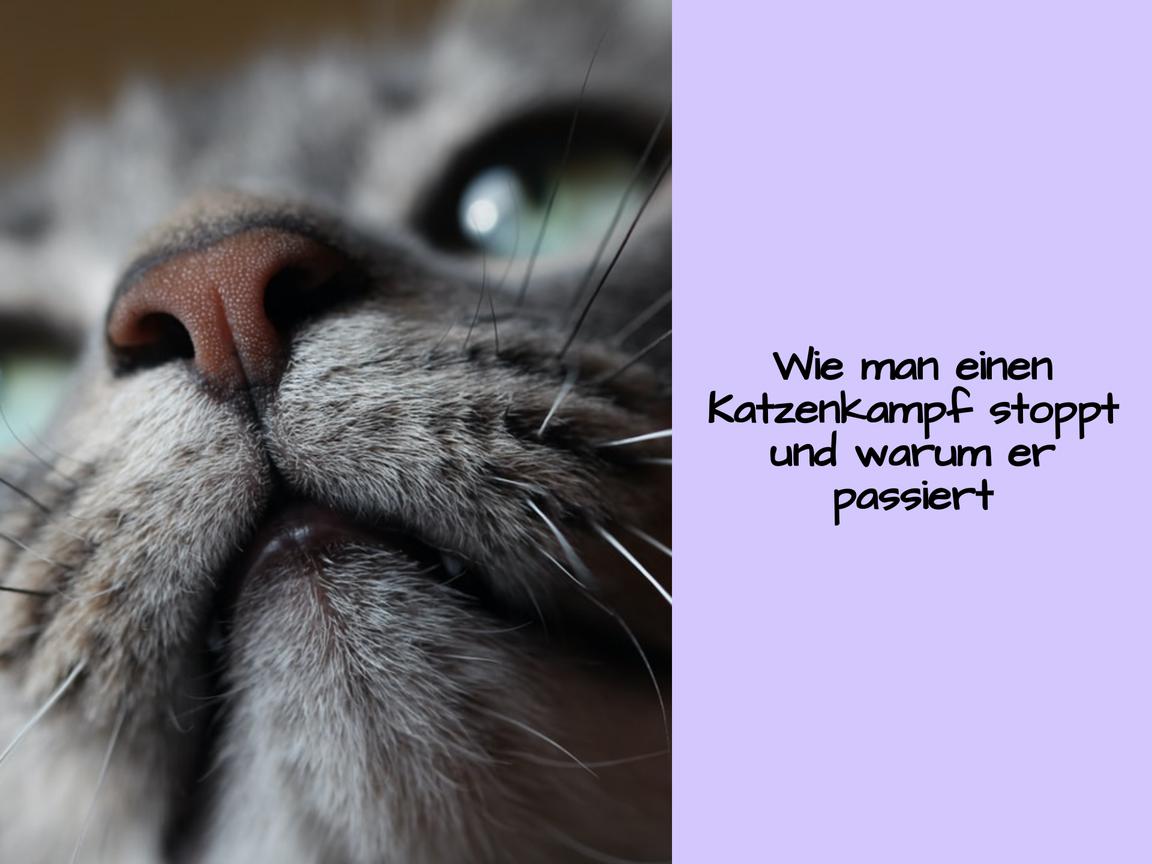 Wie man einen Katzenkampf stoppt und warum er passiert