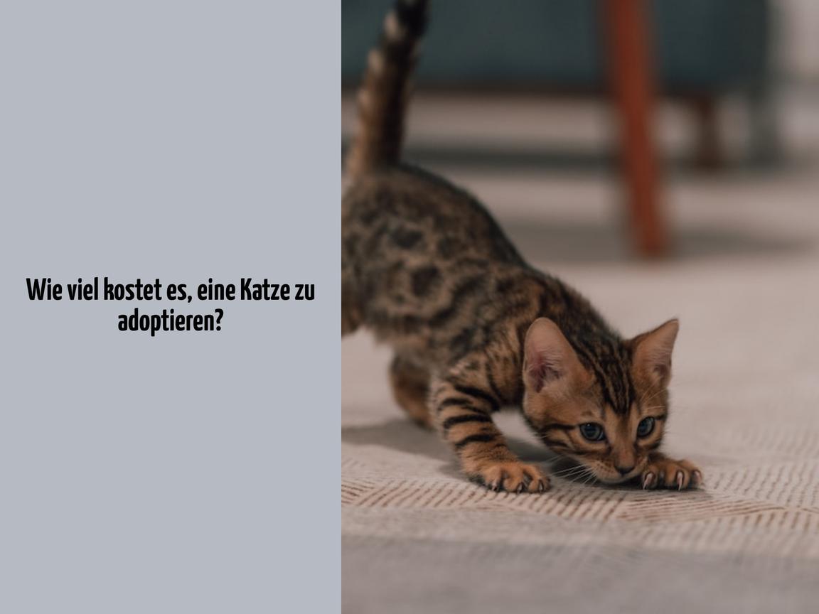 Wie viel kostet es, eine Katze zu adoptieren?